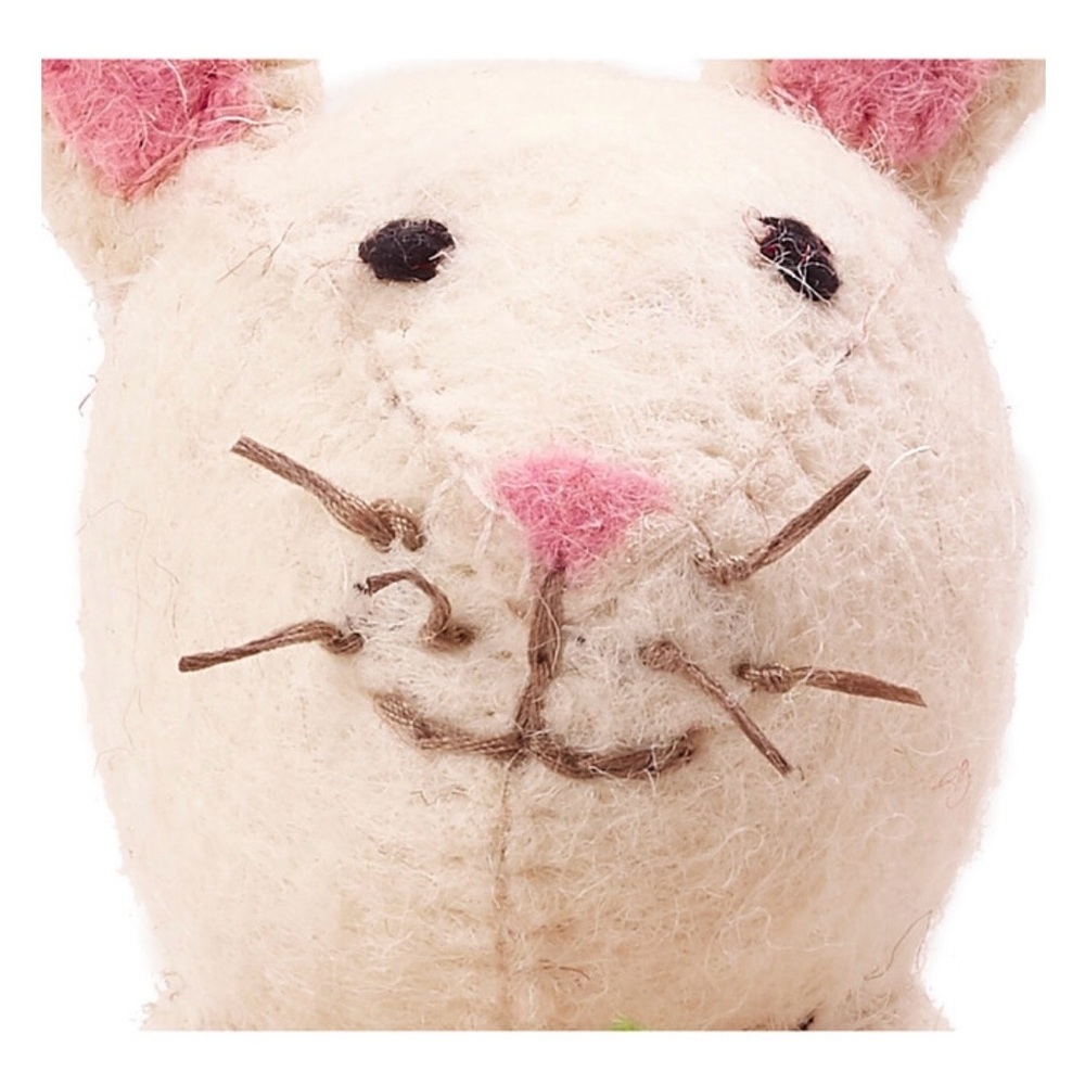 Arcadia Home bunny in hand felt wool - Picture 4 of 8